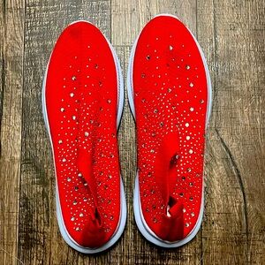 RED AND WHITE SNEAKERS FOR WOMEN SZ 41 (us 9-10)